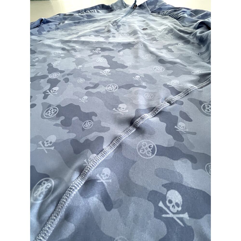 G/Fore Sz L Icon Camo Tech 1/4 Zip Pullover Top Stretch Tennis Pickleball Golf - Picture 4 of 12